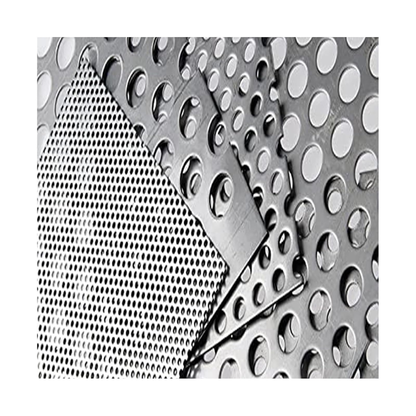 Lochblech aus Edelstahl Perforiertes Metallblech aus Edelstahl 304, 1–10 mm Maschenweite, mehrere Größen(10mm Mesh,10x10cm)