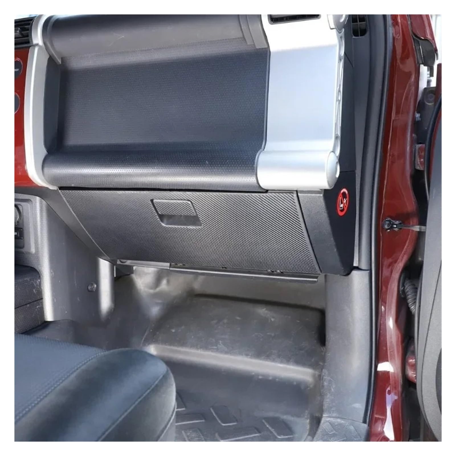 Generico Compatibile con Toyota FJ Cruiser 2007-2021 vano portaoggetti for Auto in Fibra di Carbonio Adesivo Protezione Adesivo in Vinile Accessori Auto