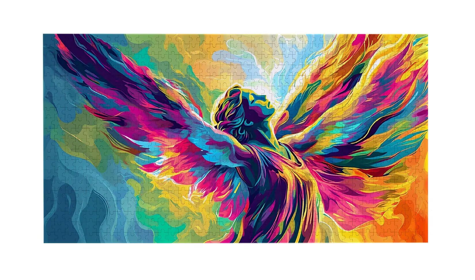Puzzle dla dorosłych 1100 elementów, kolorowe puzzle anioła, dla dorosłych klasyczne puzzle i od 14 lat junior, rodzinne puzzle rozrywka w domu prezent 87x42cm l-47