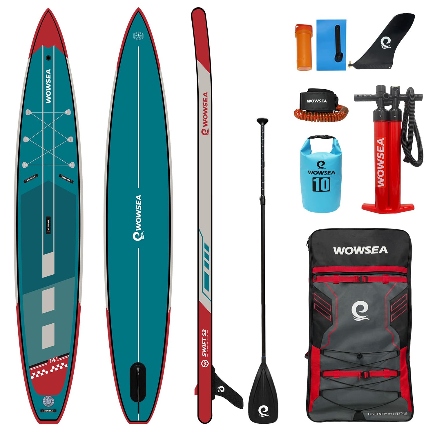 Amazon | WOWSEA Swift S2 インフレータブルスタンドアップパドル  