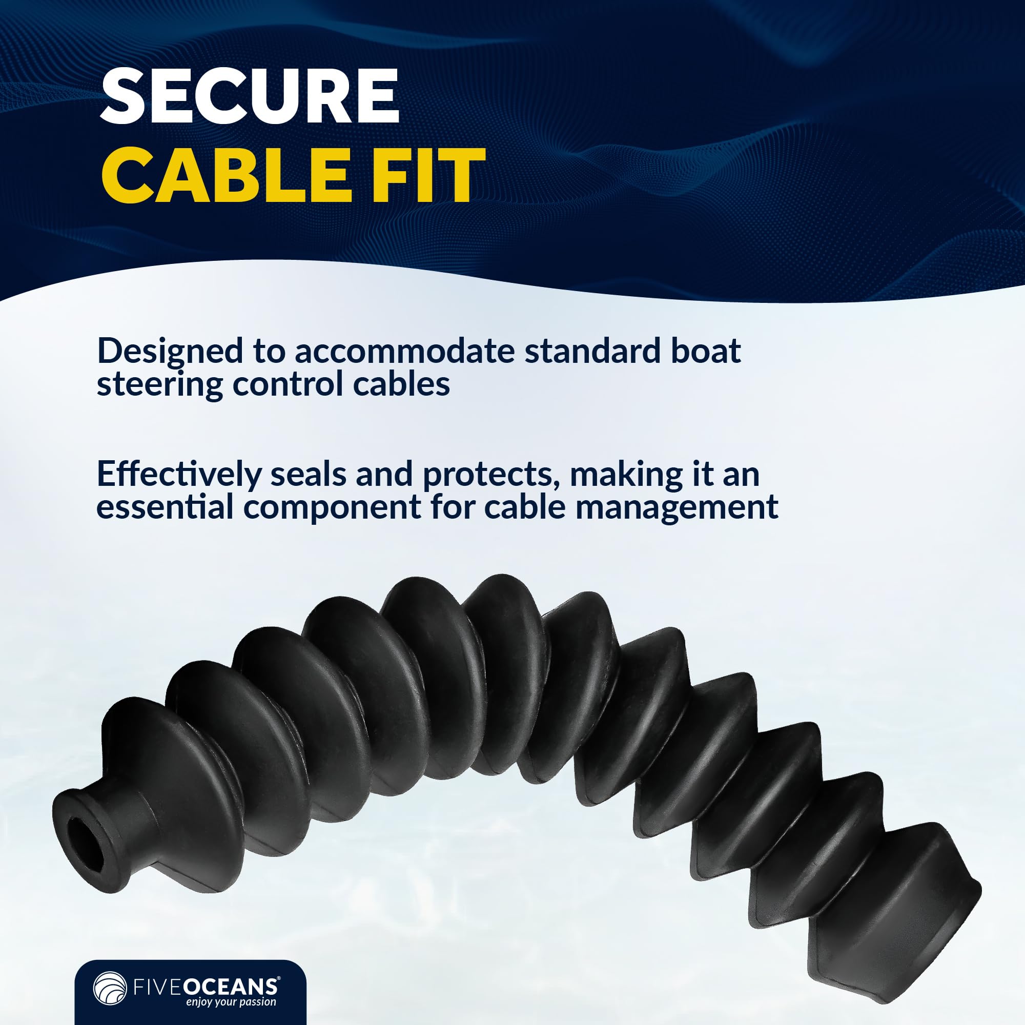 Amazon.com: Five Oceans 8-inch Steering Cable Boot - Line