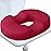 BlissTrends Donut Pillow Seat Cushion,Donut Chair Cushions for Postpartum Pregnancy & Hemorrhoids,Tailbone Pain Relief Cushion,Memory Foam Lifting Cushions for Office&Home Chairs (Red)