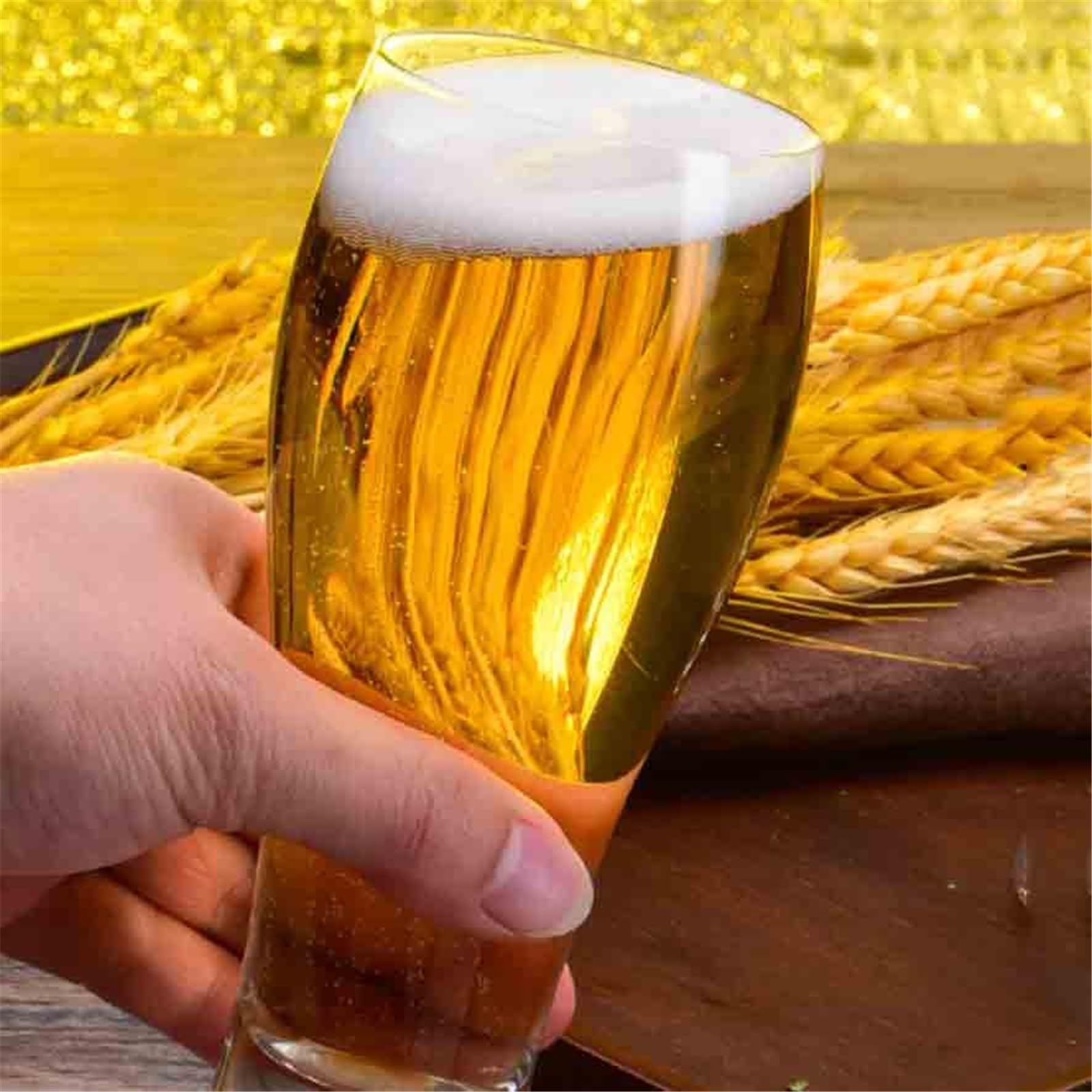 Vasos de cocina Vasos de cerveza cristal, vaso pinta 11/16 oz for artesanal para zumos(Pequeño)