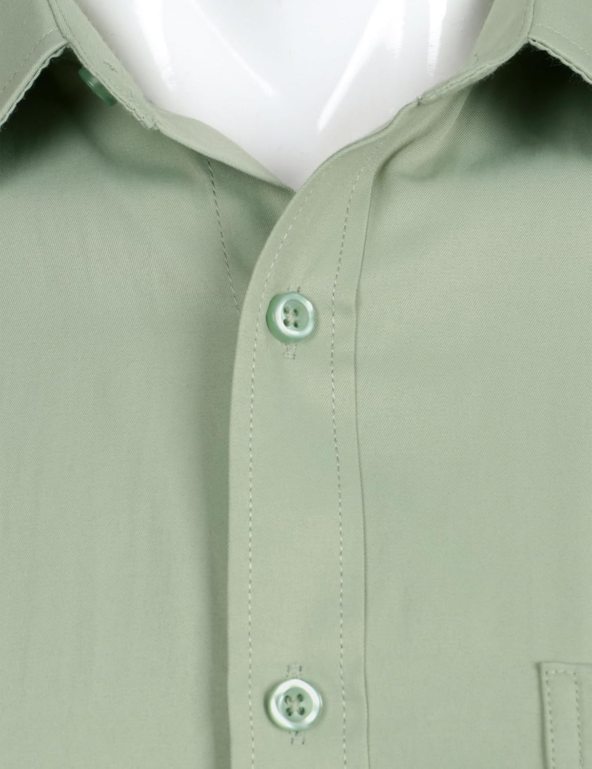 ZEROYAA Men's Long Sleeve Dress Shirt Solid Slim Fit Casual Business Formal Button Up Shirts with Pocket - Image 3