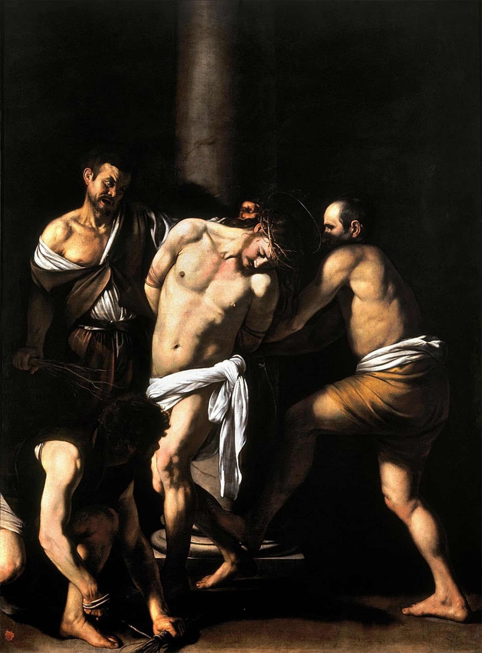 ARTXLXXBN Famous Painting Art Wall Decor Abstract Art Picture the Flagellation of Christ by Merisi Caravaggio Animal Pictures for Home Decor 60x90cm