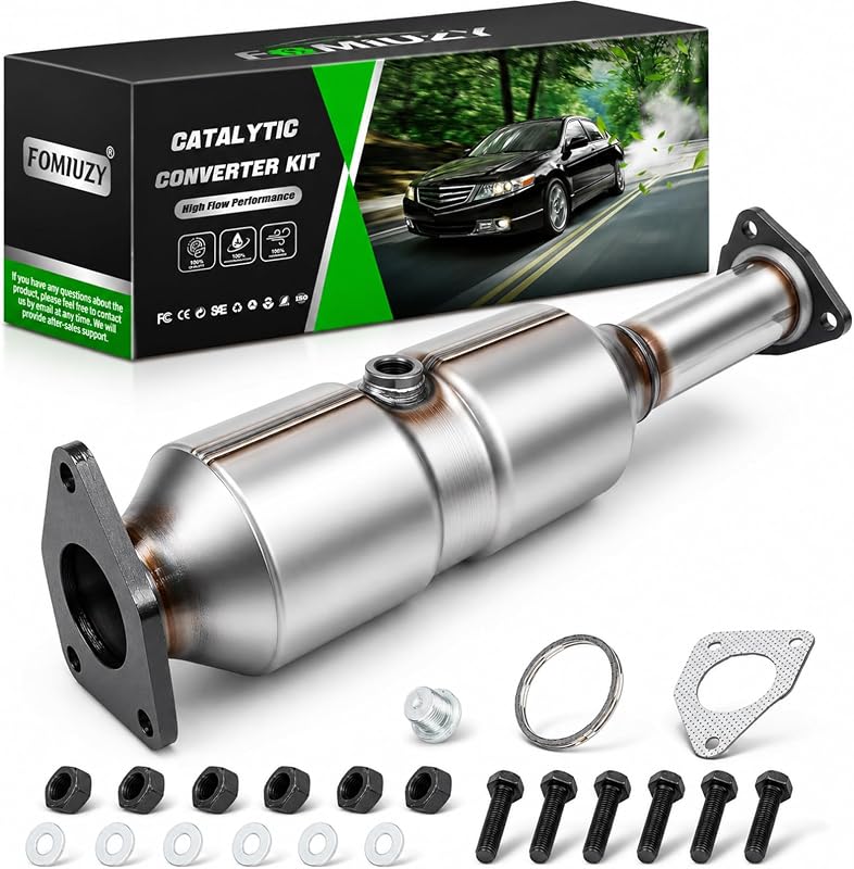 Kit de conversor catalítico dianteiro FOMIUZY para Honda Accord 2.4L 2003 a 2007 – 1 kit