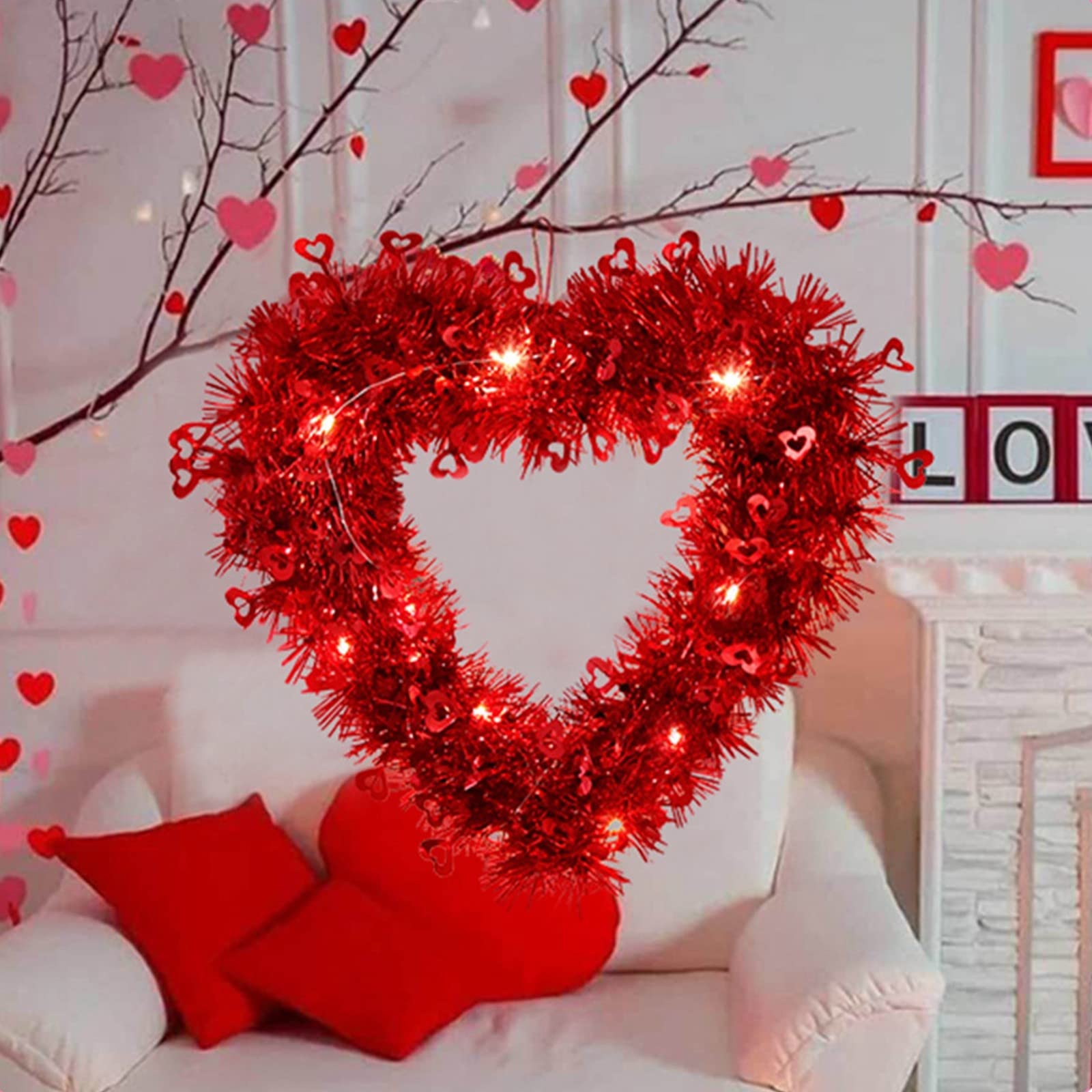 Sfondo cuore rosso per San Valentino e matrimoni | Vettore Premium
