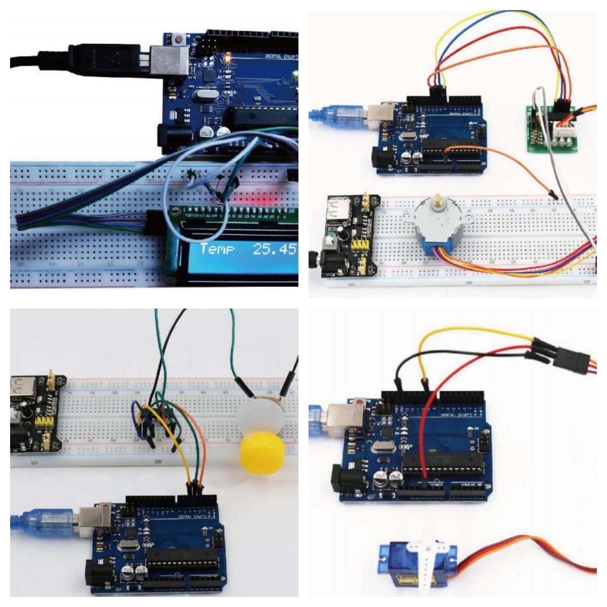 Kit d'apprentissage RFID pour Arduino UNO R3 avec boîte de vente au détail RFID Arduino UNO R3 Kit de démarrage avec écran LCD, platine d'expérience, capteurs et plus de 40 composants