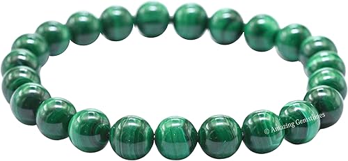 Miniatura 685 de Amazing Gemstone Pulsera de cristal para mujeres y hombres, pulsera de cristal curativo de protección, pulsera elástica con cuentas de piedras