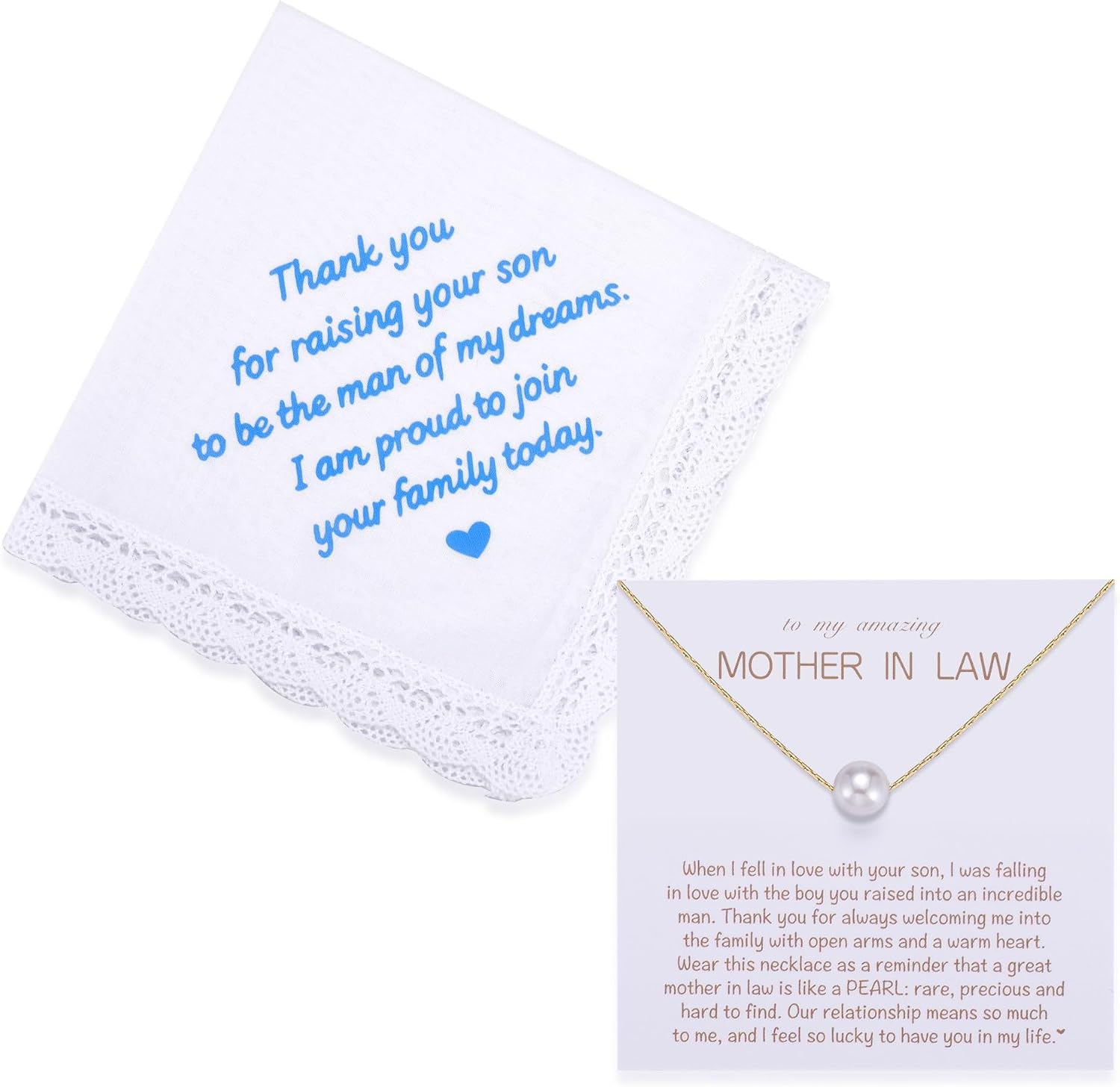 Mother in Law Pearl Gift, Wedding Day 8mm Single Pearl Pendant Necklace for New Mother-in-law, Affirmation Gifts for MIL