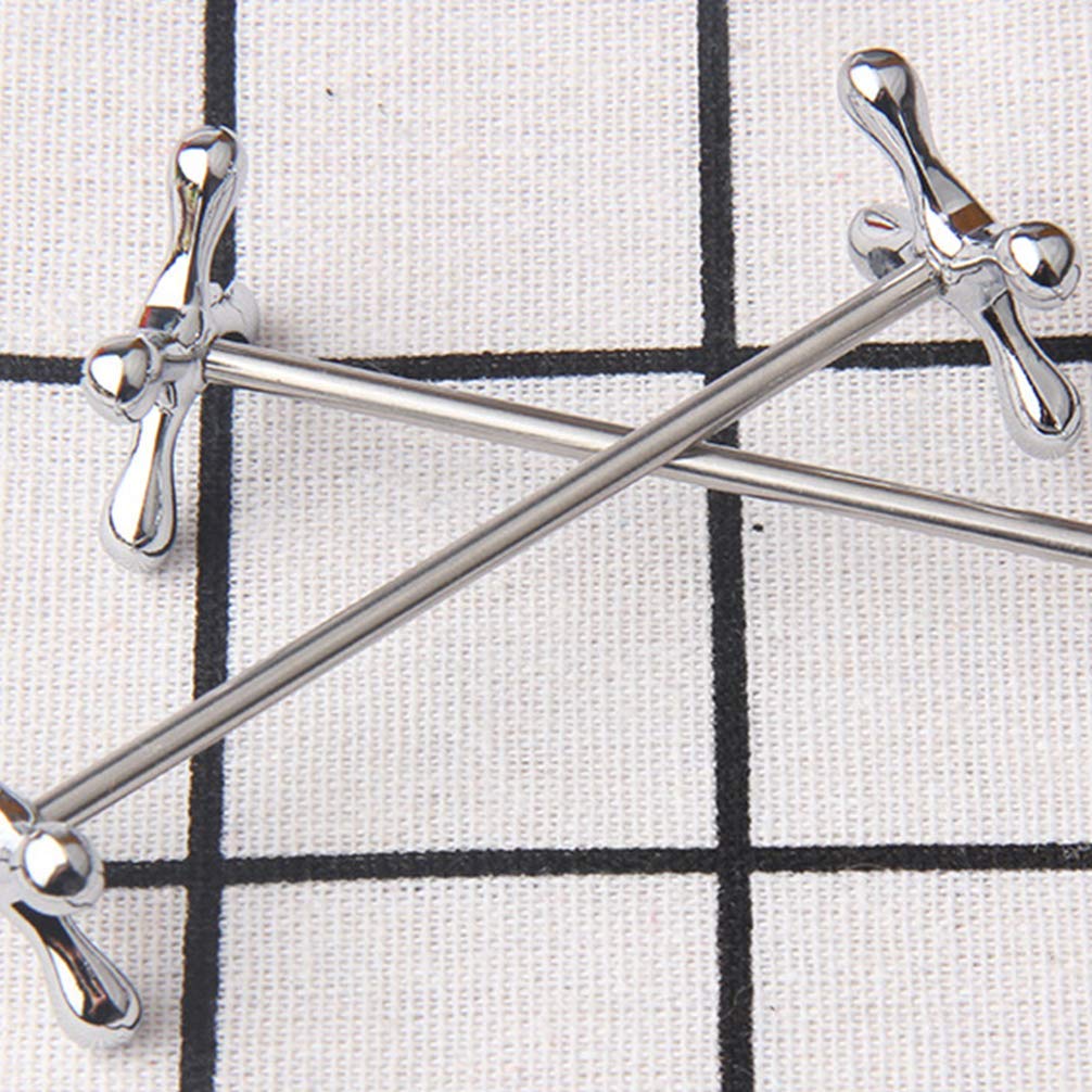 Juego de 2 soportes para palillos, forma de flor de ciruelo, aleación de zinc para restaurante, hotel, decoración del hogar