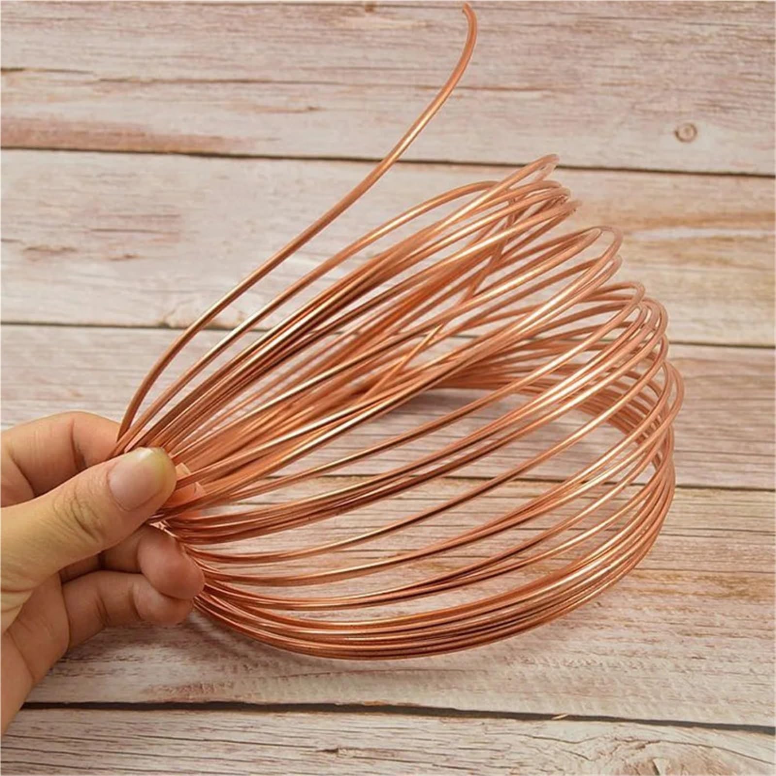 1–10 Meter weiches Kupferrohr, Spule OD 2/3/4/5/6 mm, Kupferdraht, Rohr, Klimaanlage, Kühlung, DIY, Handwerk (Länge 5 m, 5 mm x 0,5 mm)
