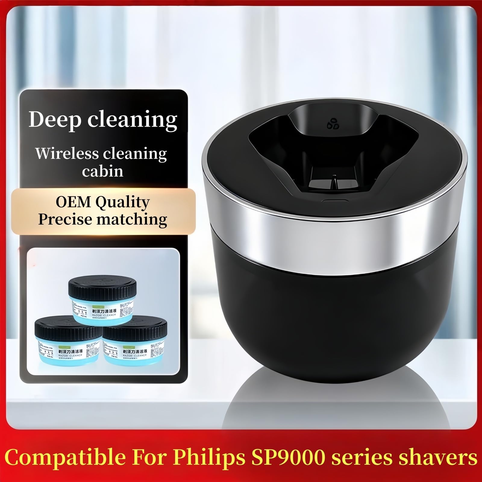 La Base De Limpieza Para Máquina De Afeitar Es Compatible Con Philips(Option 3)