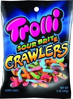 Trolli Sour Brite Crawlers Sour Fruit Gummi Candy 5 oz.