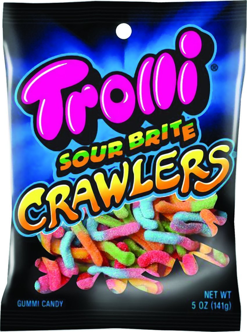 Trolli Sour Brite Crawlers Sour Fruit Gummi Candy 5 oz.