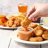 Vista 5 de VITEVER [120 Sets - 4 oz ] Portion Cups With Lids, Small Plastic Containers with Lids, Airtight and Stackable Souffle Cups, Jello Shot Cups, Sauce