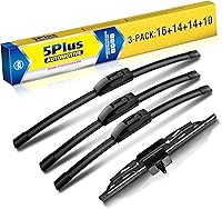 5PLUS 16+14+14+10" Windshield Wiper Blades for Toyota FJ Cruiser 2007-2014 - All-Season OEM Replacement Pack of 3