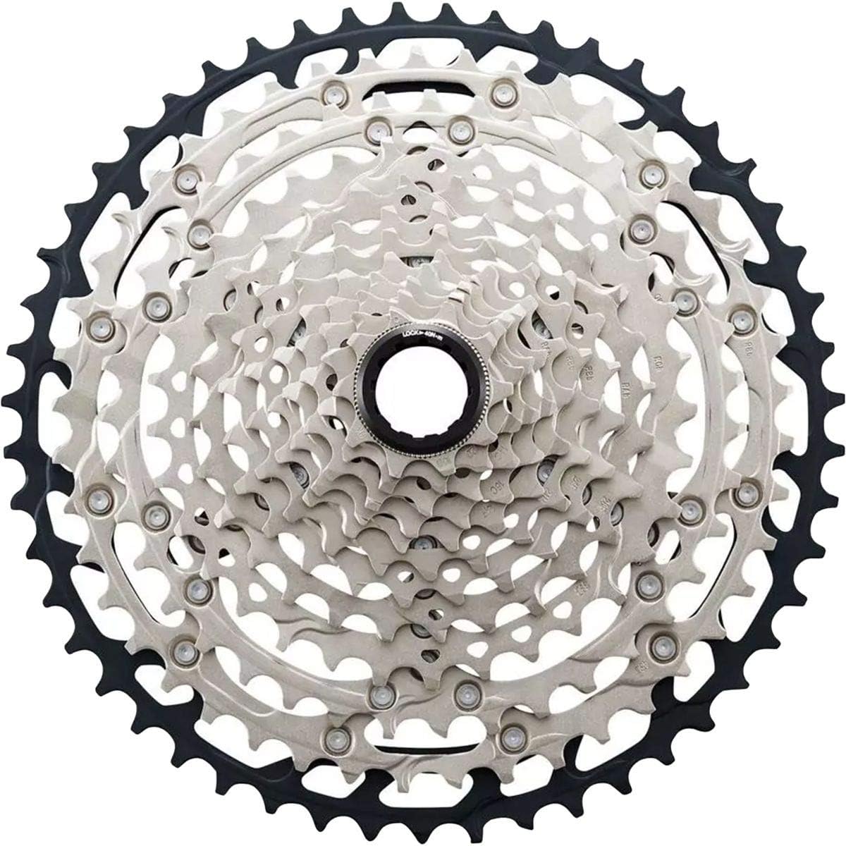 Shimano SLX CS-M7100 Cassette - 12-Speed, Silver/Black, Micro Spline