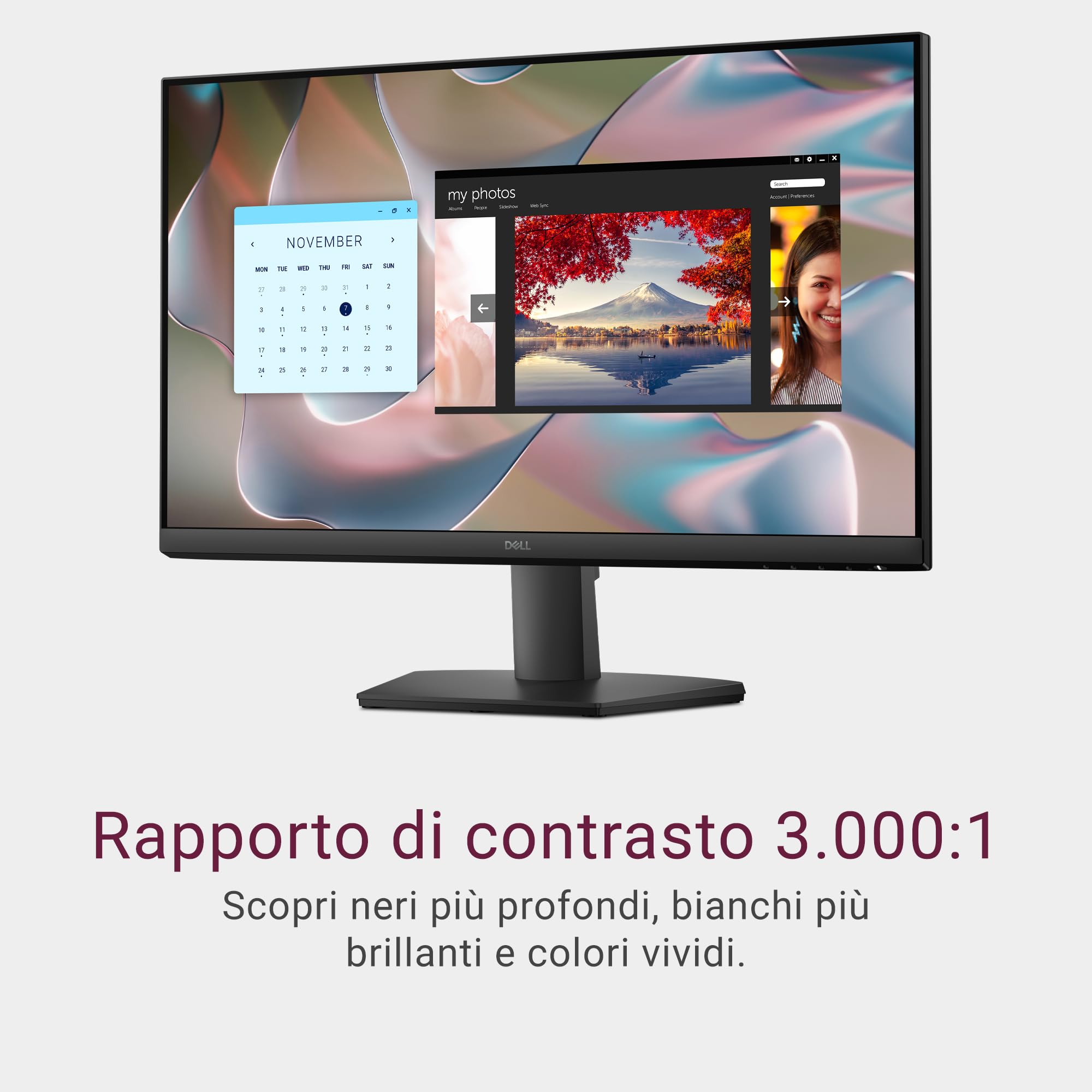 Dell 22 Monitor - SE2225HM, Full HD (1920x1080), 100Hz, VA, 5ms, VESA (100x100mm), HDMI, VGA, 3 Anni di Garanzia, Nero