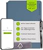 Rocketbook PRO 2.0 Reusable Digital Notebook - Smart Notepad A4 Blue, Wirebound Note Book To Do List Pad, Dotted and Lined Paper with Frixion Erasable Pen and Wipe, Office Gadget with Rocketbook App