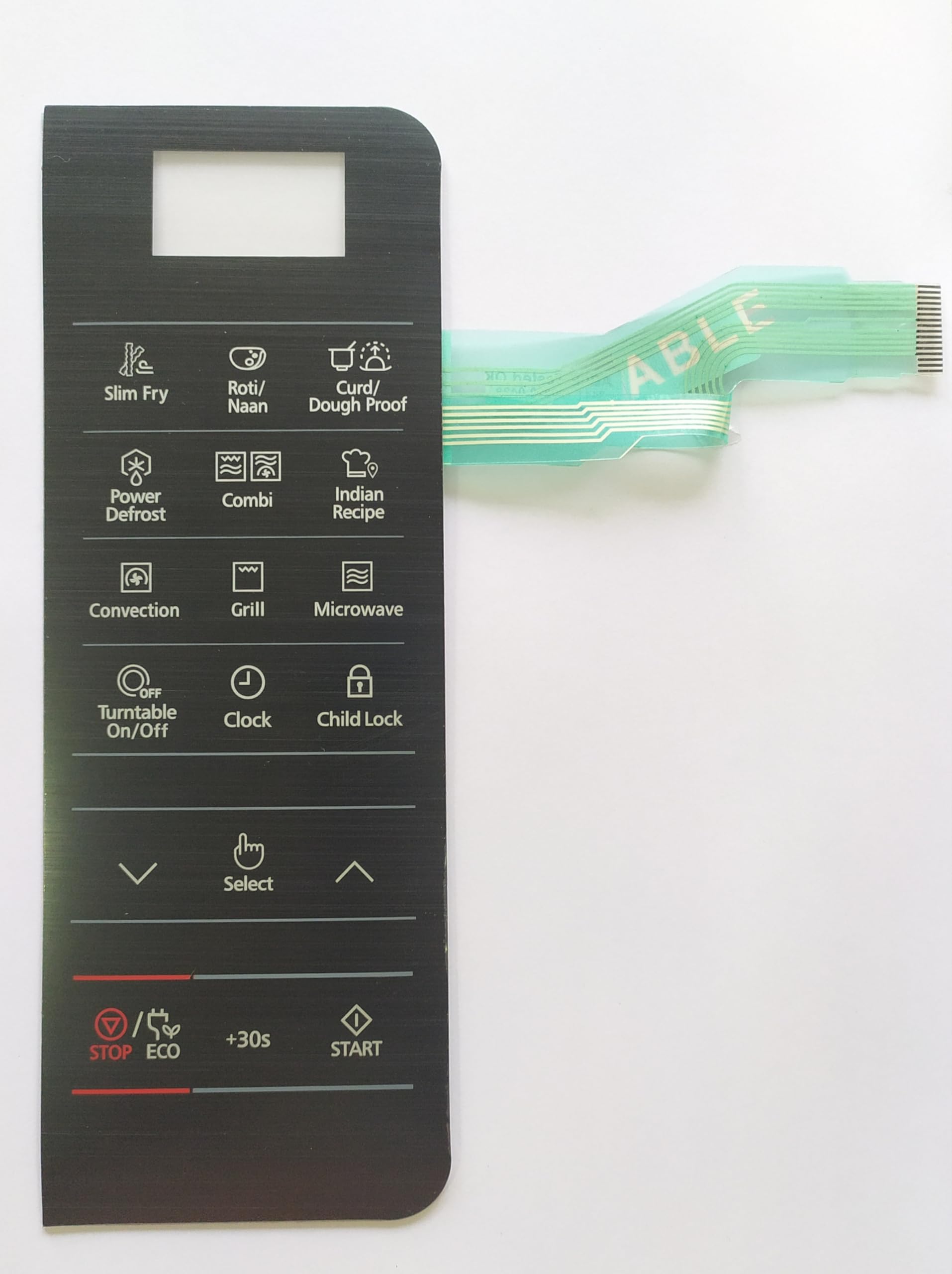 Able MC28H5033 Microwave Oven Membrane Keypad (Black)-picture-38
