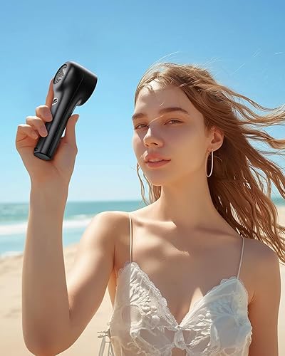 Miniatura 6 de EasyAcc Ventilador turbo AI de 3000 mAh, máximo 14500 RPM, flujo de aire fuerte, tiempo de enfriamiento de 12 horas, recargable, funciona