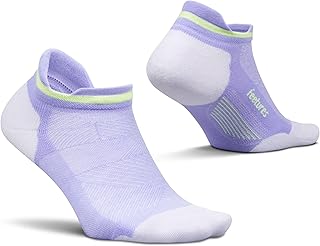 Feetures Elite Max Cushion No Show Tab Ankle Socks - Sport Sock with Targeted Compression - (1 Pair)