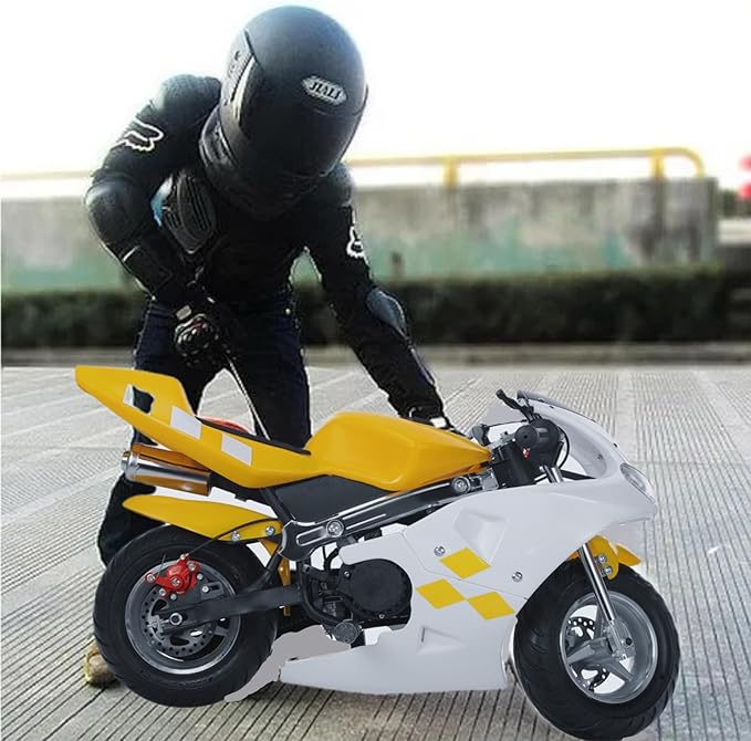 Mini Motorcycle,49cc 2 Stroke Mini Gas Pocket Bike,High Brightness Dual ...