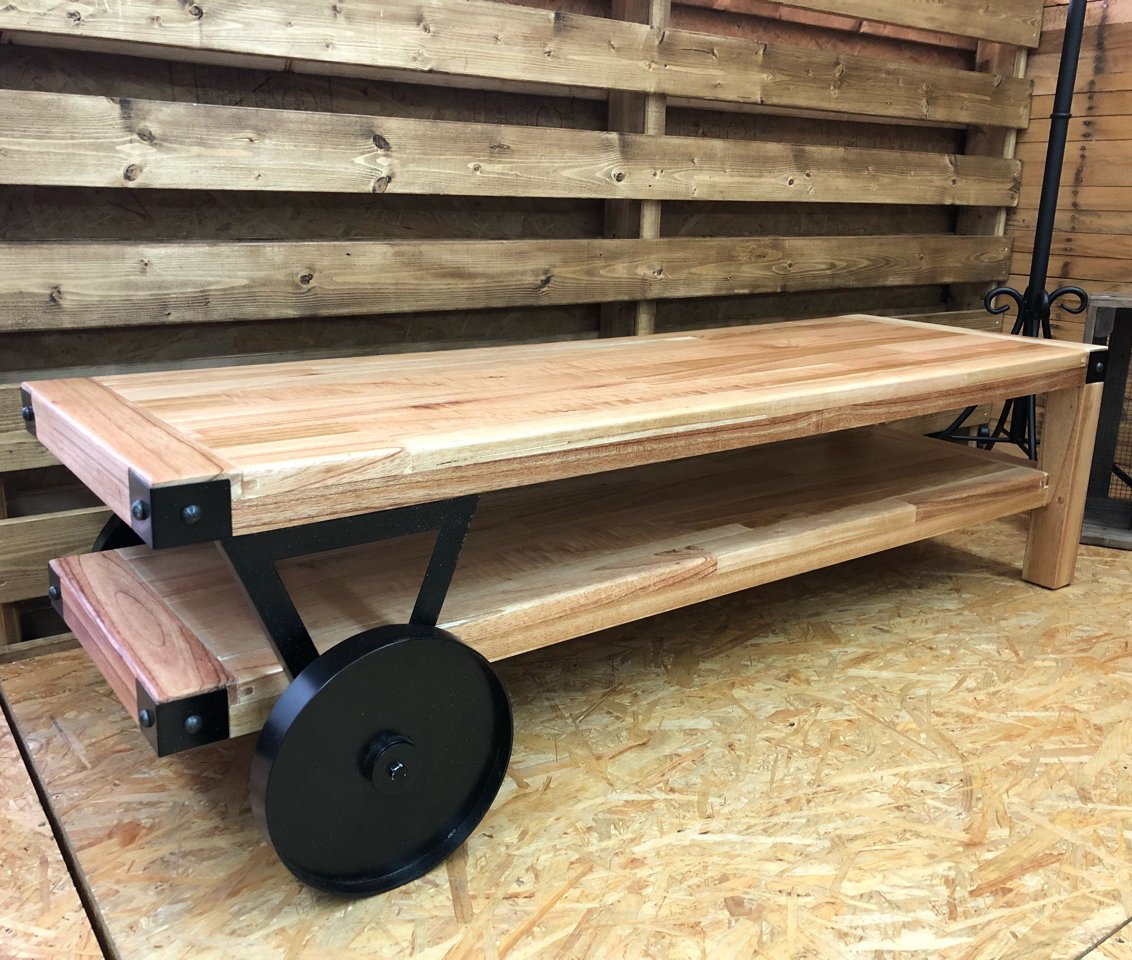 Amazon.co.jp: 東谷(Azumaya-kk) ローテーブル ナチュラル 幅106×奥行