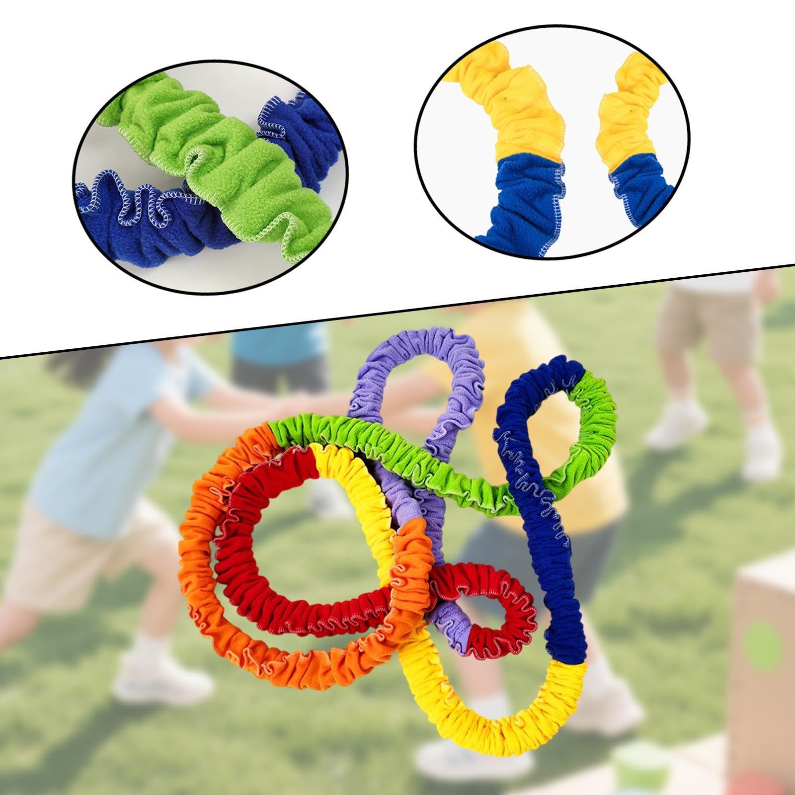 Banda Elástica Cooperativa para Juegos de Actividades Entre Padres E Hijos, Accesorio para Gimnasio Familiar.
