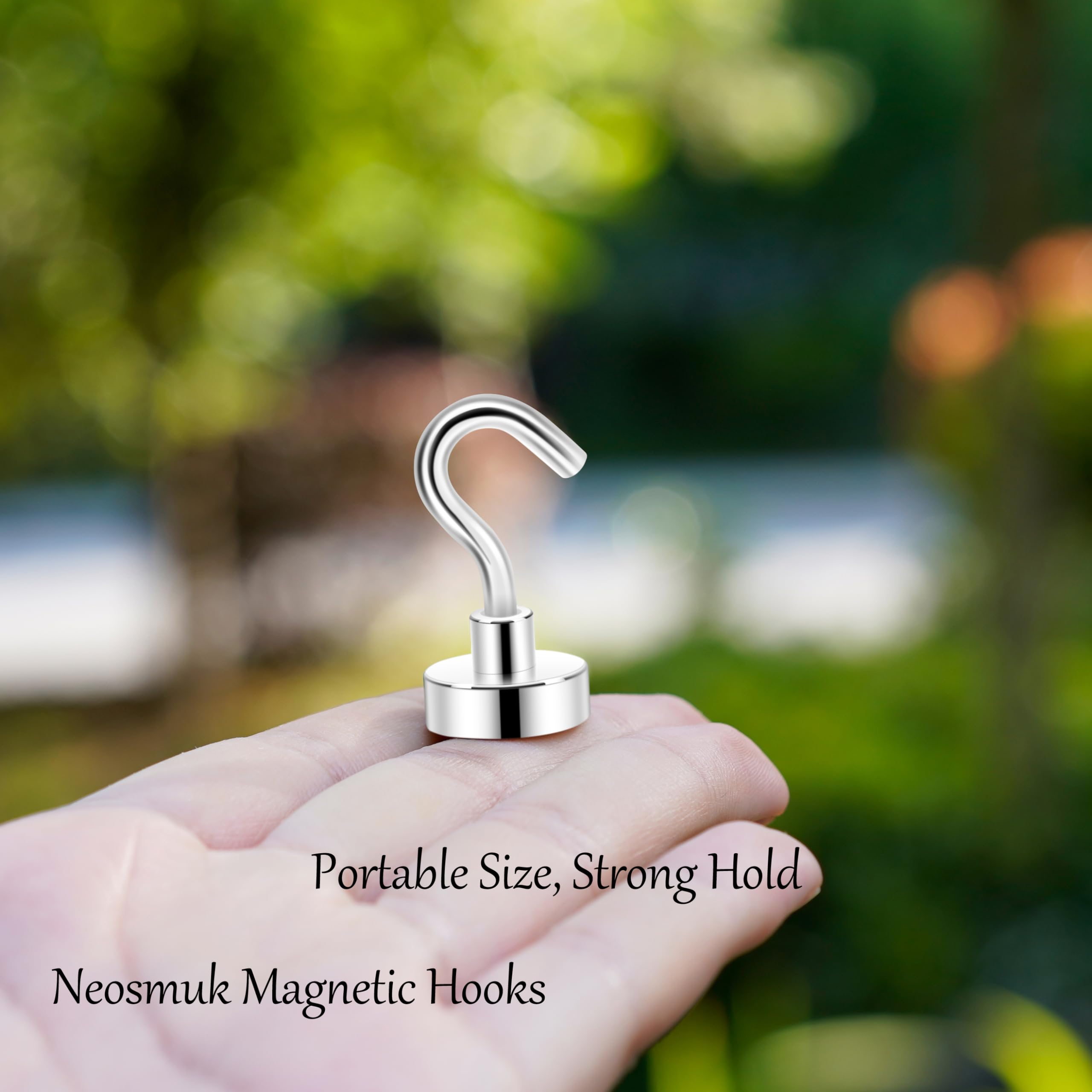 Neosmuk Neosmuk Magnetic Hooks, 30lb+ Heavy Duty Strong Magnet Hooks for Cruise Cabins Essentials, Classroom, Teacher Supplies, Locker, Fridge, Hanging Lights, Tools, Pack of 10 in use
