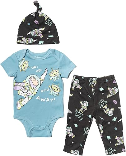 Disney Pixar Toy Story Monsters Inc. Lion King Mickey Mouse Mike - Conjunto de 3 piezas para bebé recién nacido a bebé