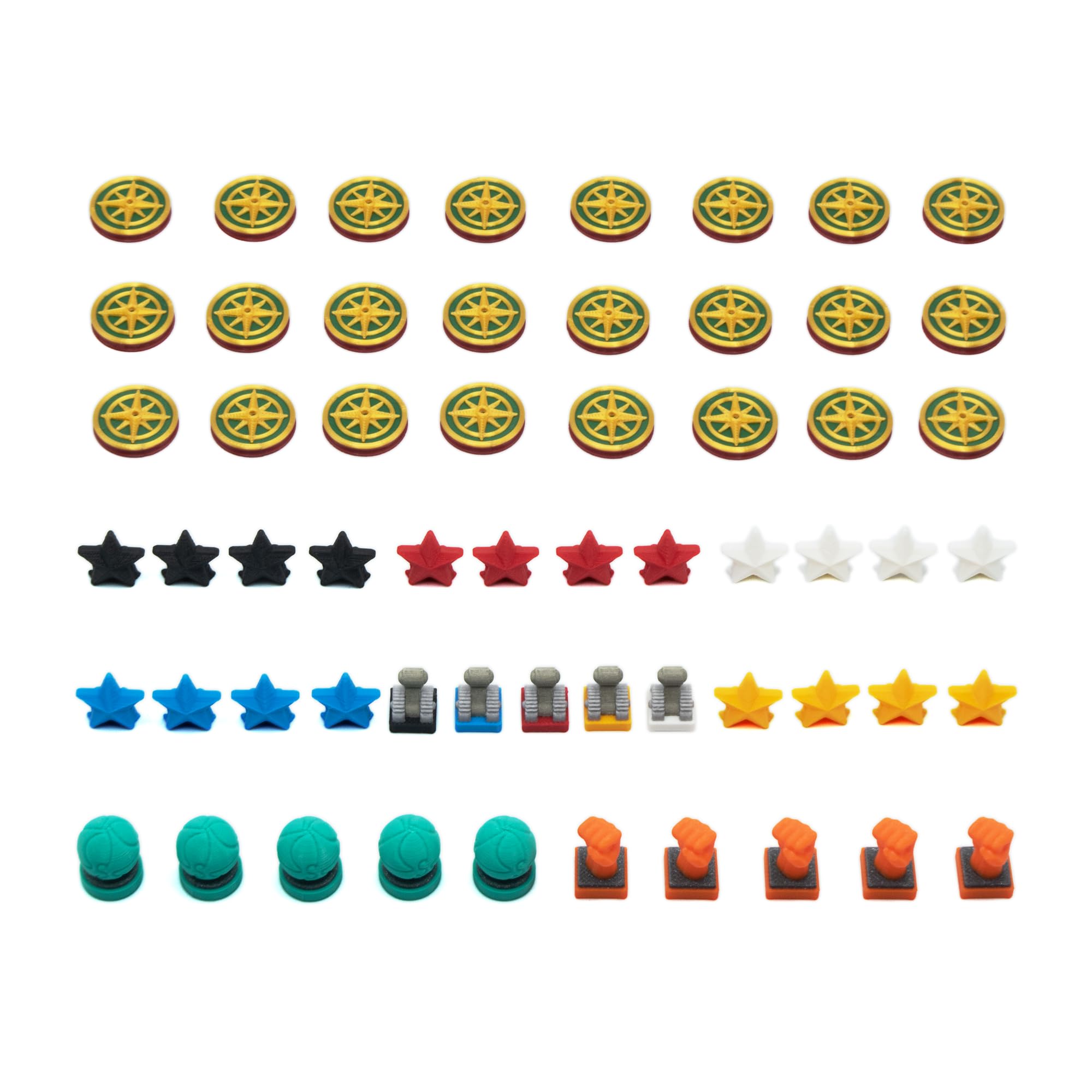 Pack d'Amélioration Pour Expeditions - 59 Pieces Accessories, Composants et Jetons Pour Jeux de Société, Black