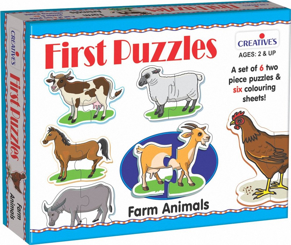 CRE0796 - * Creative Educational - First Puzzles - Farm Animals
