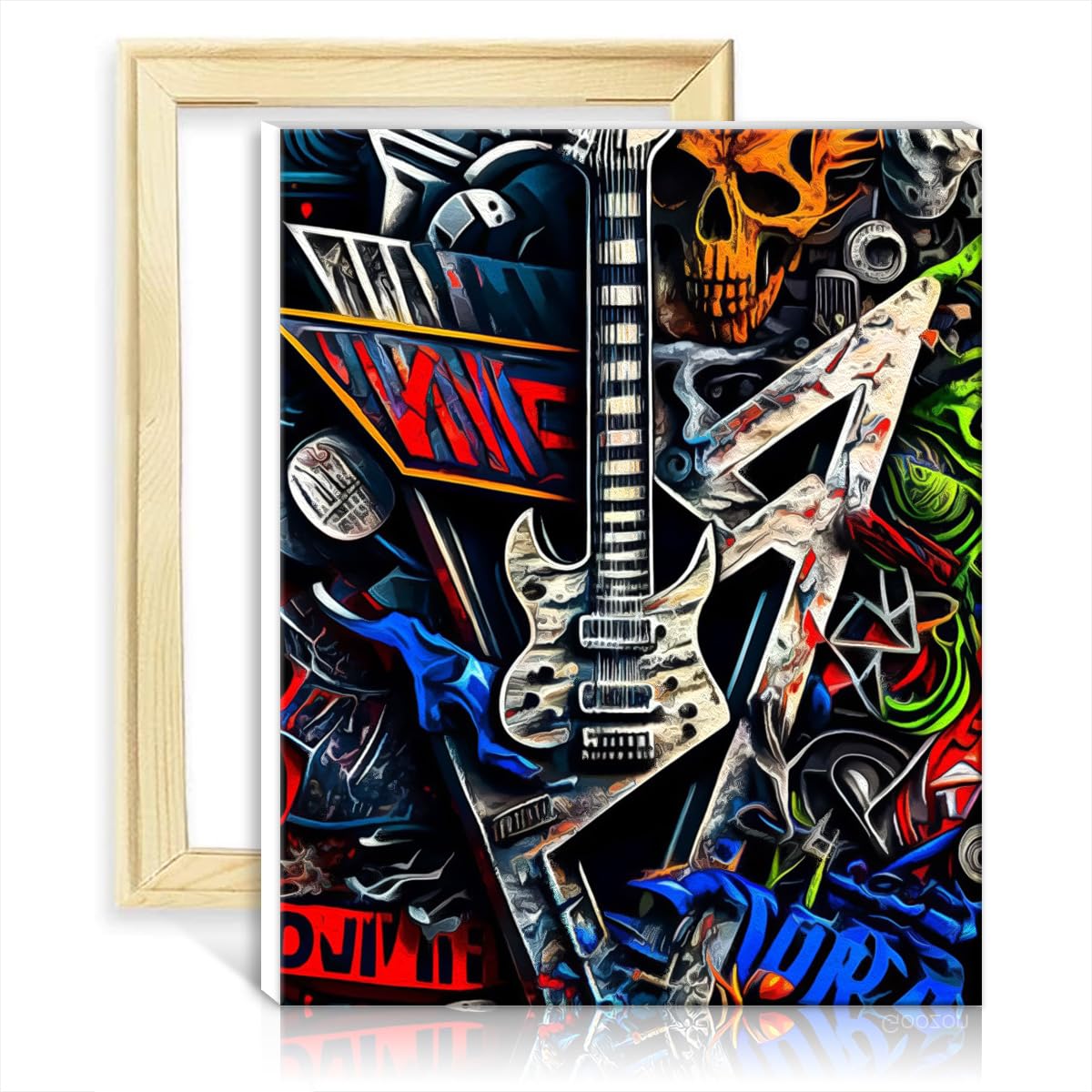 TANGFEIY Paint by Numbers Graffiti Digital Painting Kit Adults Digital Painting Acrylic Number with Paintbrushes Painted Style for Home Decor No Frame(30x40cm)