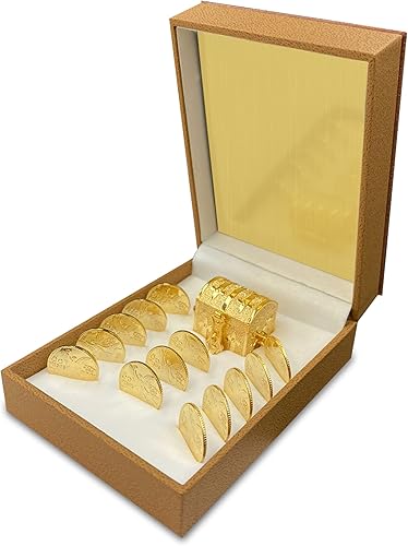 Miniatura 4 de Monedas de unidad de boda personalizables chapados en oro de 24 quilates con estuche, caja del tesoro, Arras Matrimoniales (Virgen)
