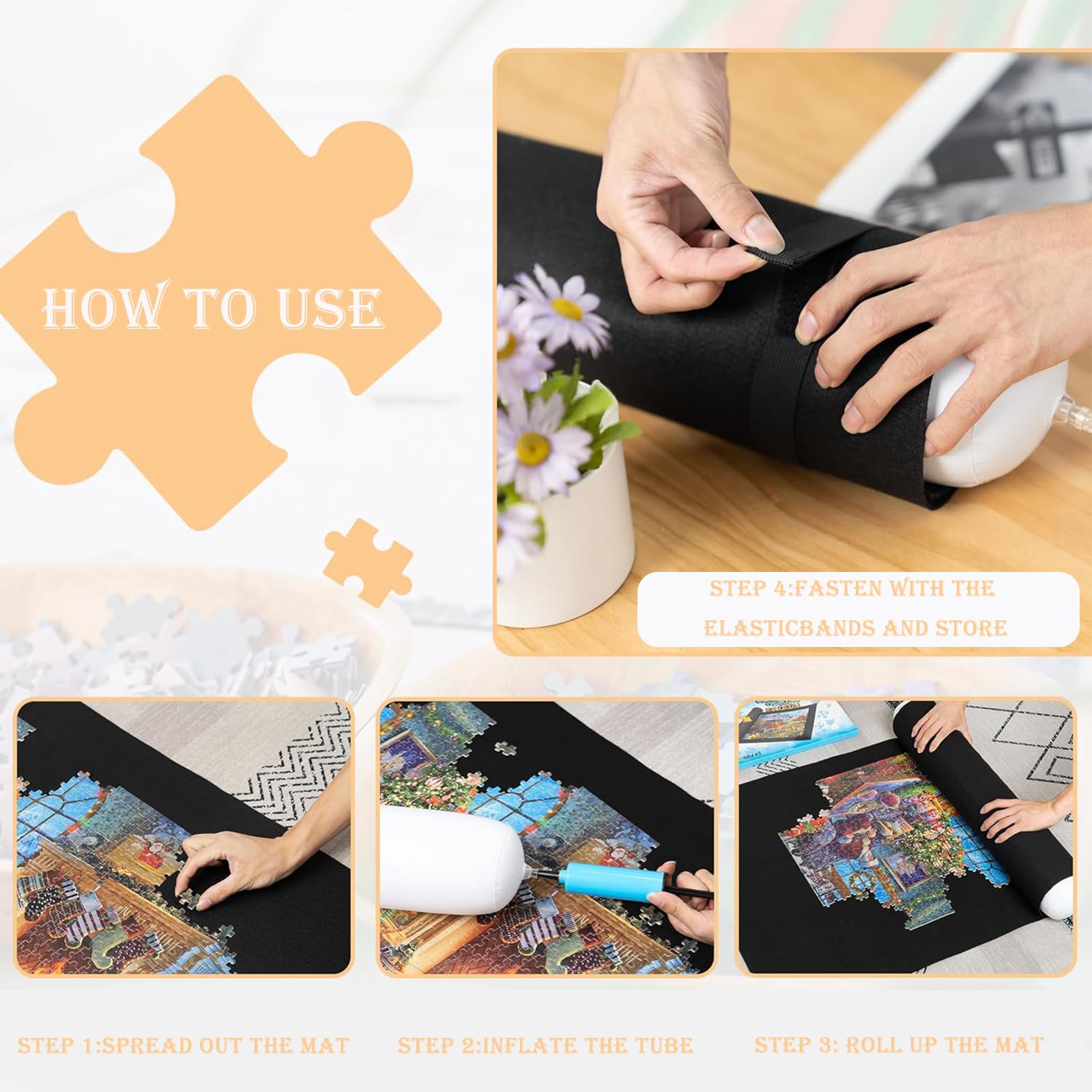 Tappeto puzzle 3000 Pezzi Rotolo di Puzzle,Puzzle Roll Set,Coperte
