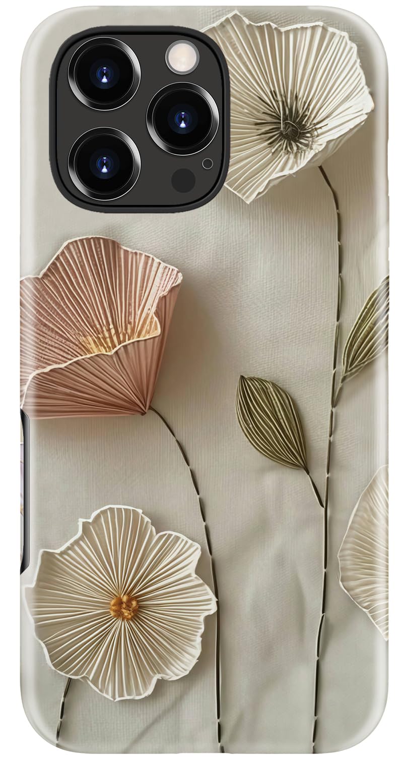 Goodon for iPhone 17 Pro Max Case Cute, Preppy Floral Design,Slim Silicone Protective Hard Cover, Wireless Charging Compatible Aesthetic Glossy Y2K Phone Cases for Women Girls, Marbled Floral Veins — view 34
