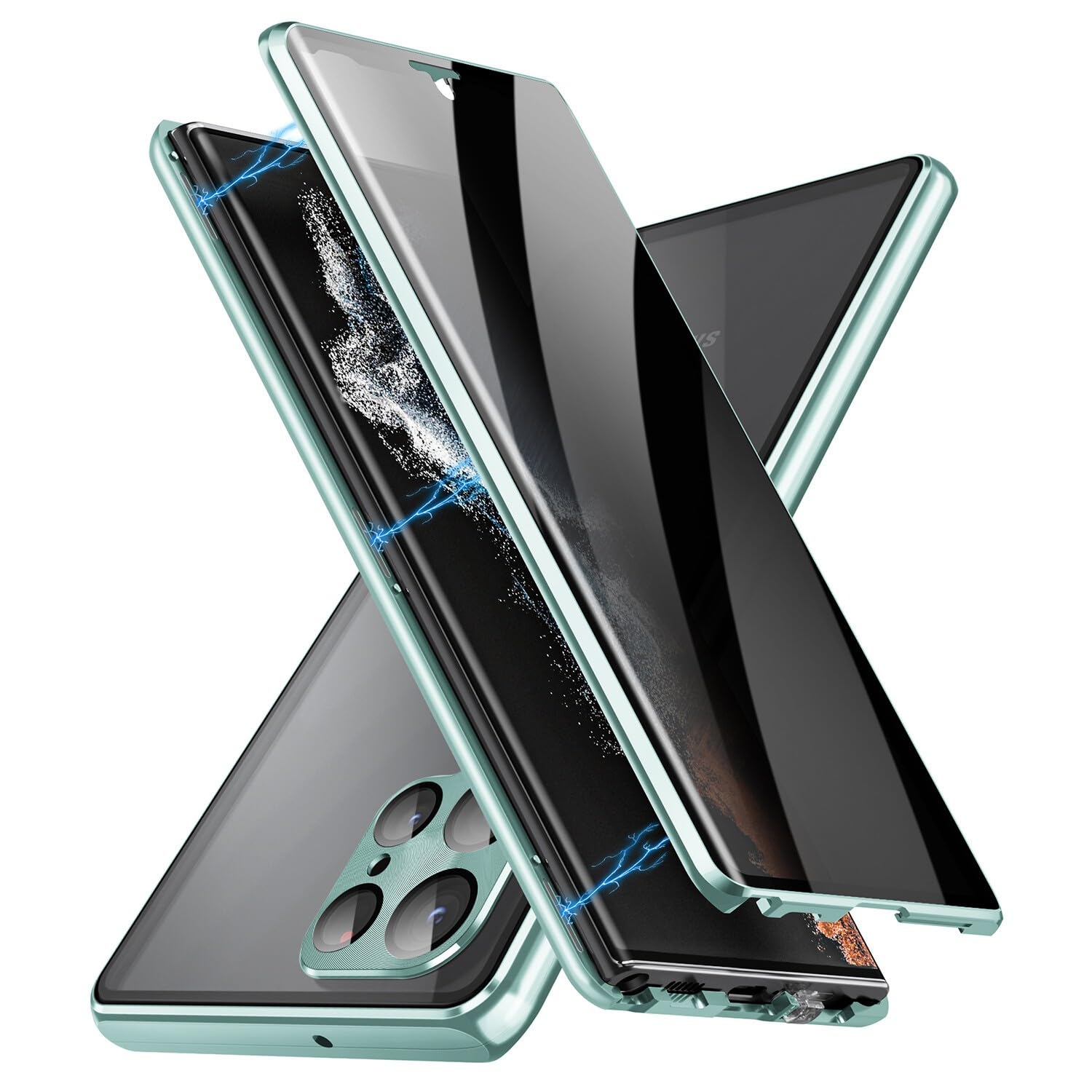 Coque Samsung Note 20 Ultra en verre vert idéale pour le bureau - 5