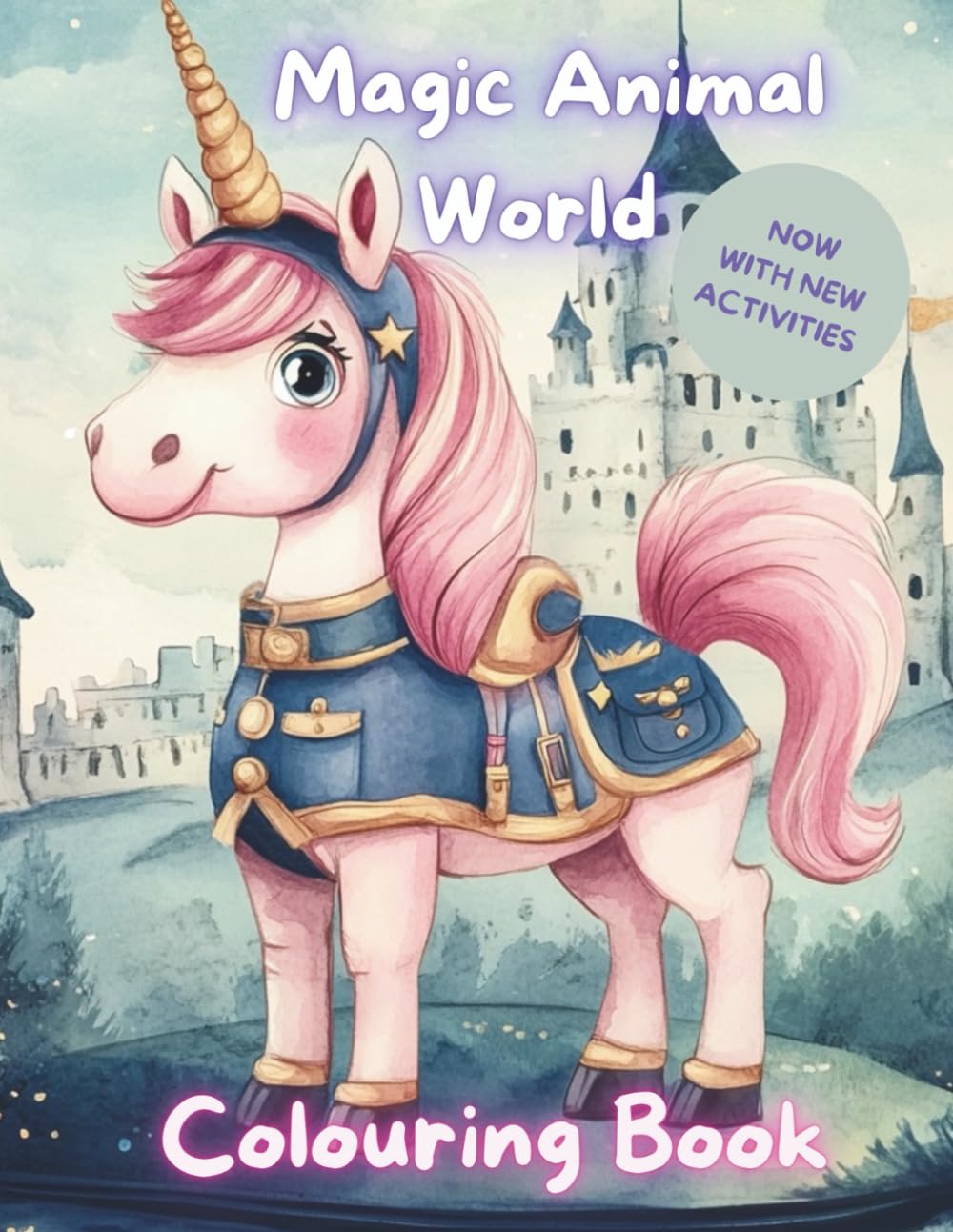 Magic Animal World: Colouring Book