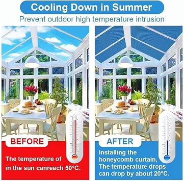 TIPIACE Manual Skylight Blinds, Cellular Shades (Full Blackout-Black 21N)