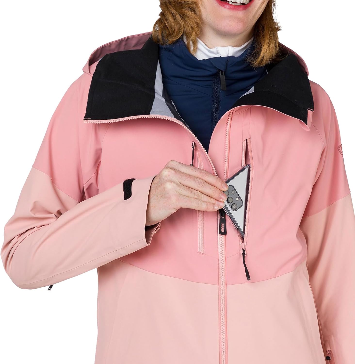 Rossignol Women's Rallybird Lightweight Waterproof Breathable Ventilated Packable Winter Ski Jacket With Multiple Pockets