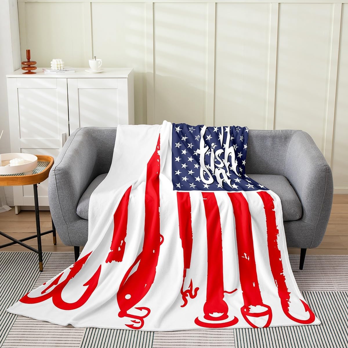 jejeloiu Lineman Print Flannel Fleece Throw Blanket Twin 60"x80" Plaid Patchwork Fuzzy Blanket Construction Vehicles Plush Blanket Blue All Season Bed Blanket for Boys Girls Kids Adults