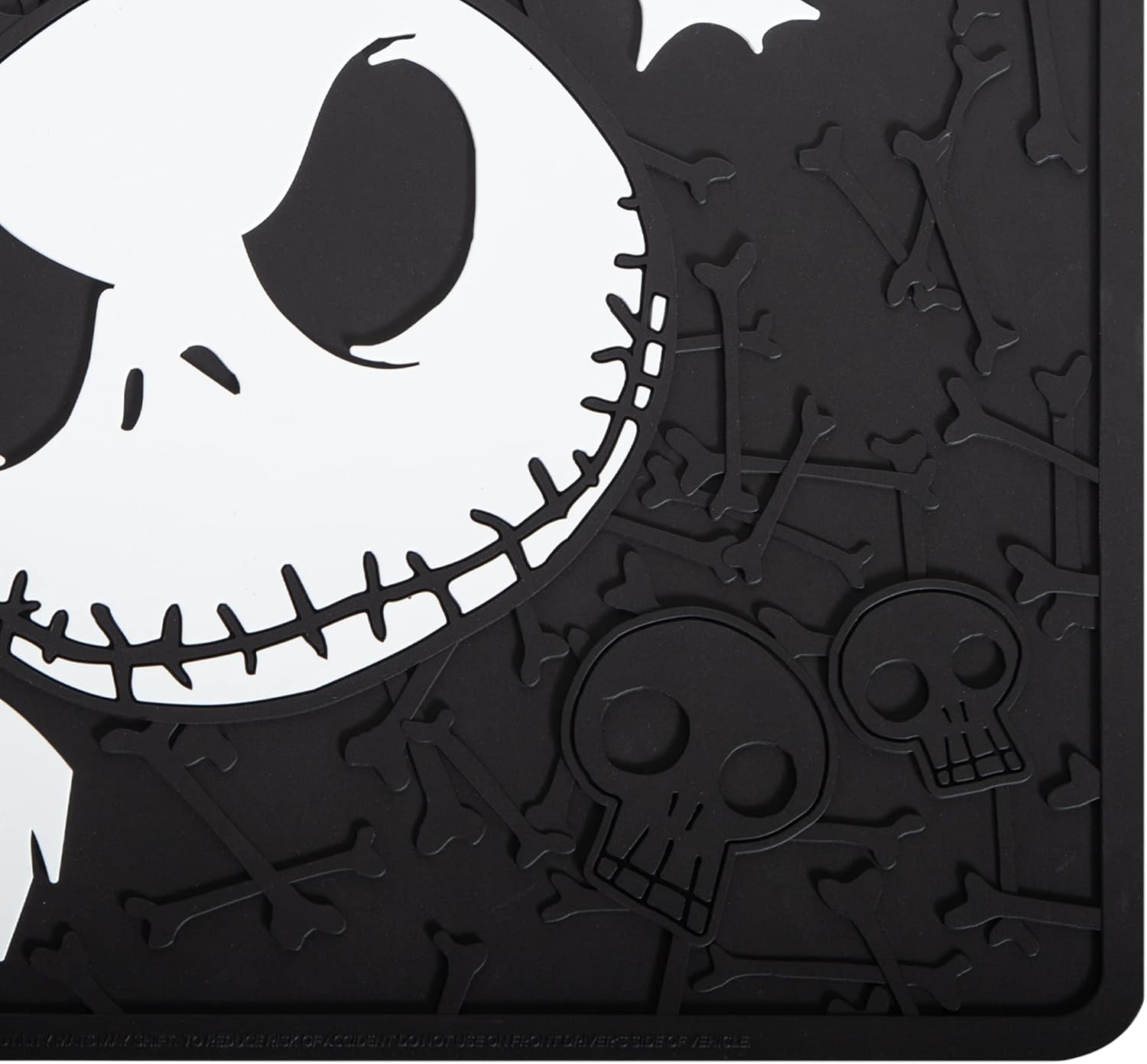 Plasticolor 001268R01 Disney Nightmare Before Christmas Bones Design with White Bats Utility Floor Mat for Car Truck SUV