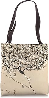 Neuron Drawing Nerve Cells Cajal Tote Bag