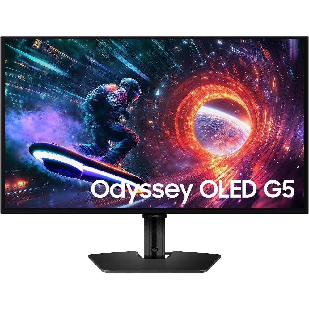 "​monitor Per Pc Da Gioco - Samsung - 27"" - Qhd - 180hz - Pannello Oled - 0,​03 Ms - Altezza Regolabile - Odyssey Oled G5 - G50f"