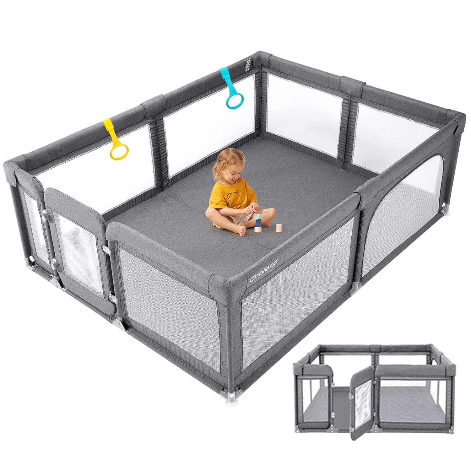 Baby Play Gate,Baby Playpen with Door,79x59 Gate Nepal Ubuy