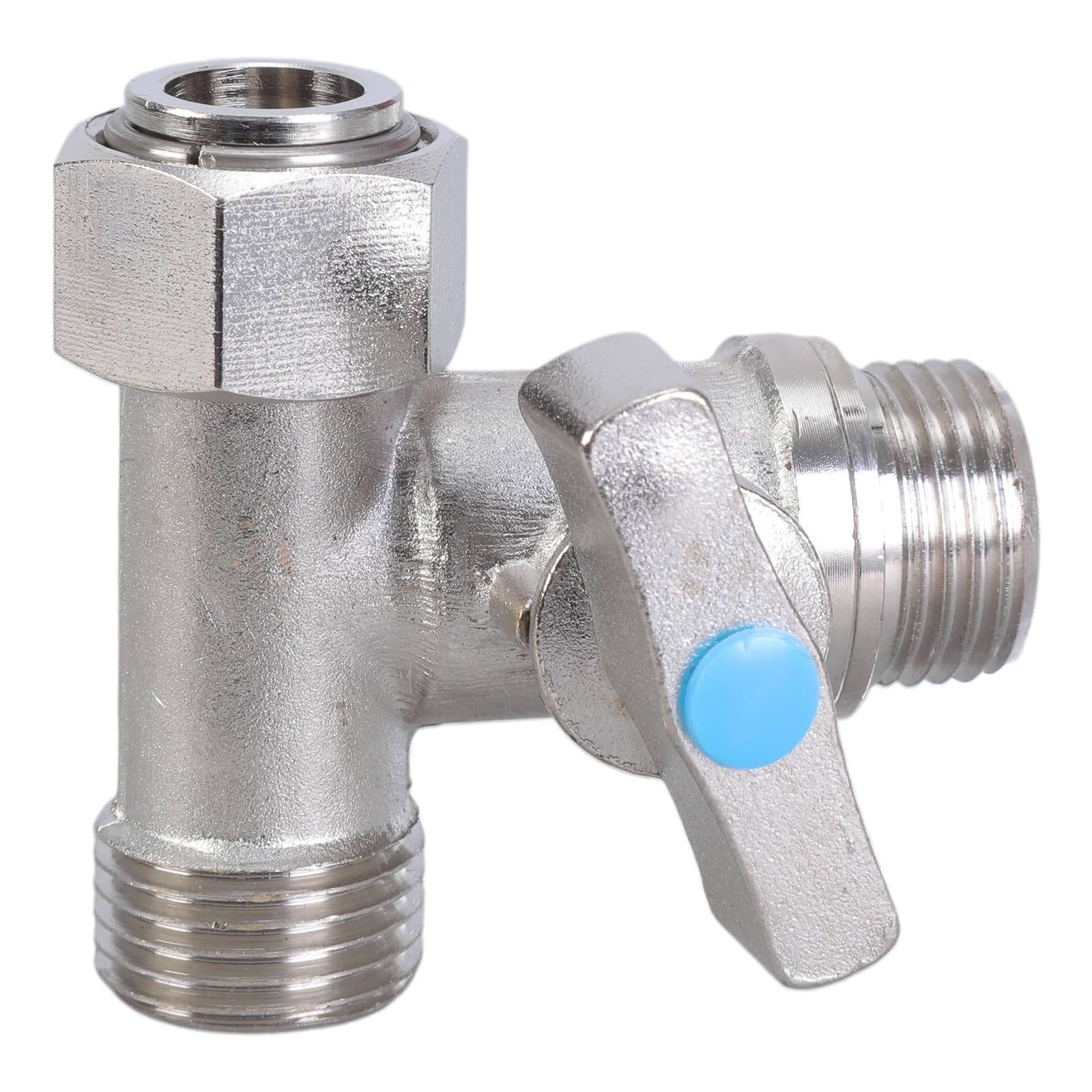 Steel T Valves Adapter Stable Connector Valves Handheld Sprayer Connector Simple for Bidet Sprayer & Dishwasher Use Stop