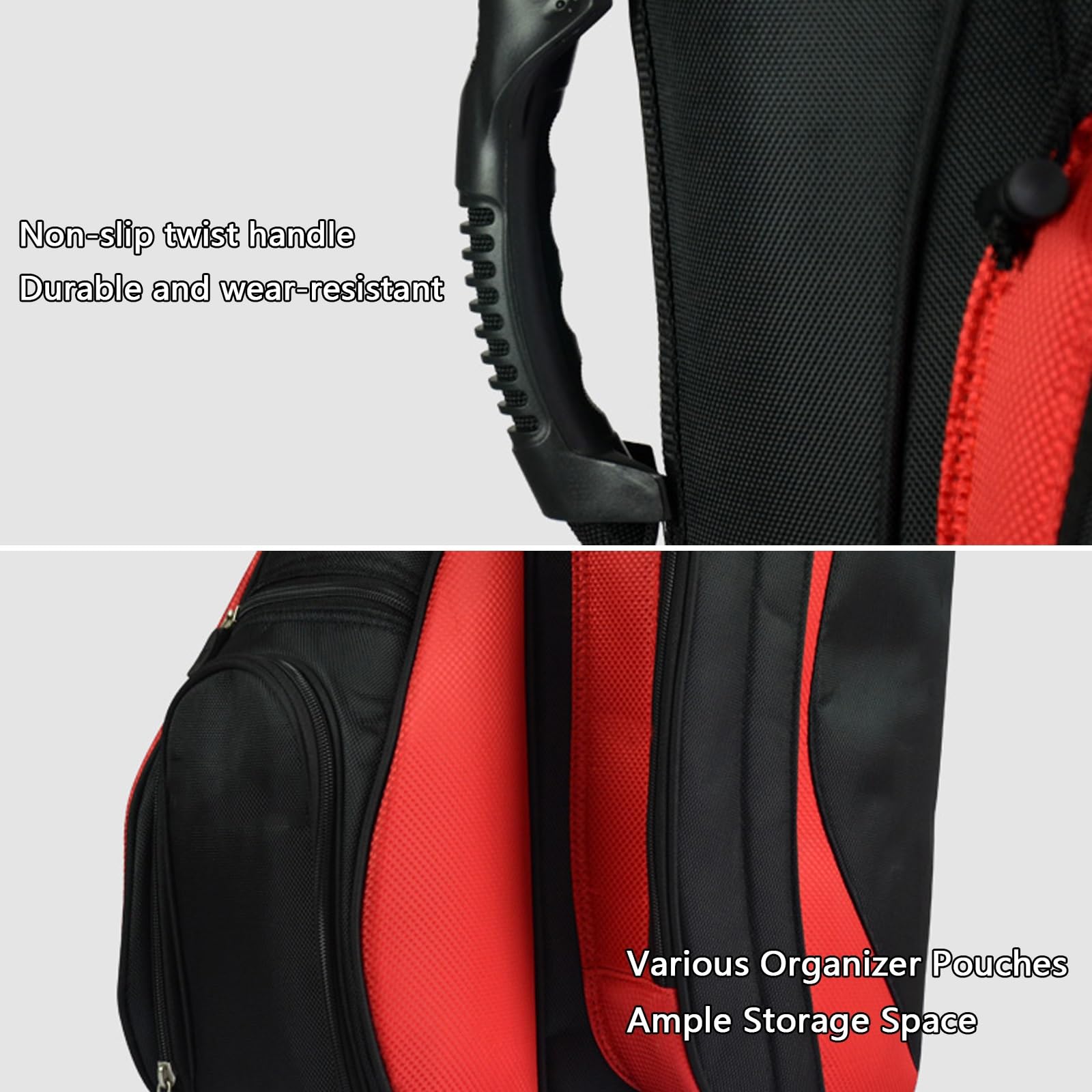 Sacca Da Golf Con Supporto E Ruote, Borsa Da Golf Resistente E Impermeabile Con Spallacci Imbottiti, For Mazze Da Golf Complete
