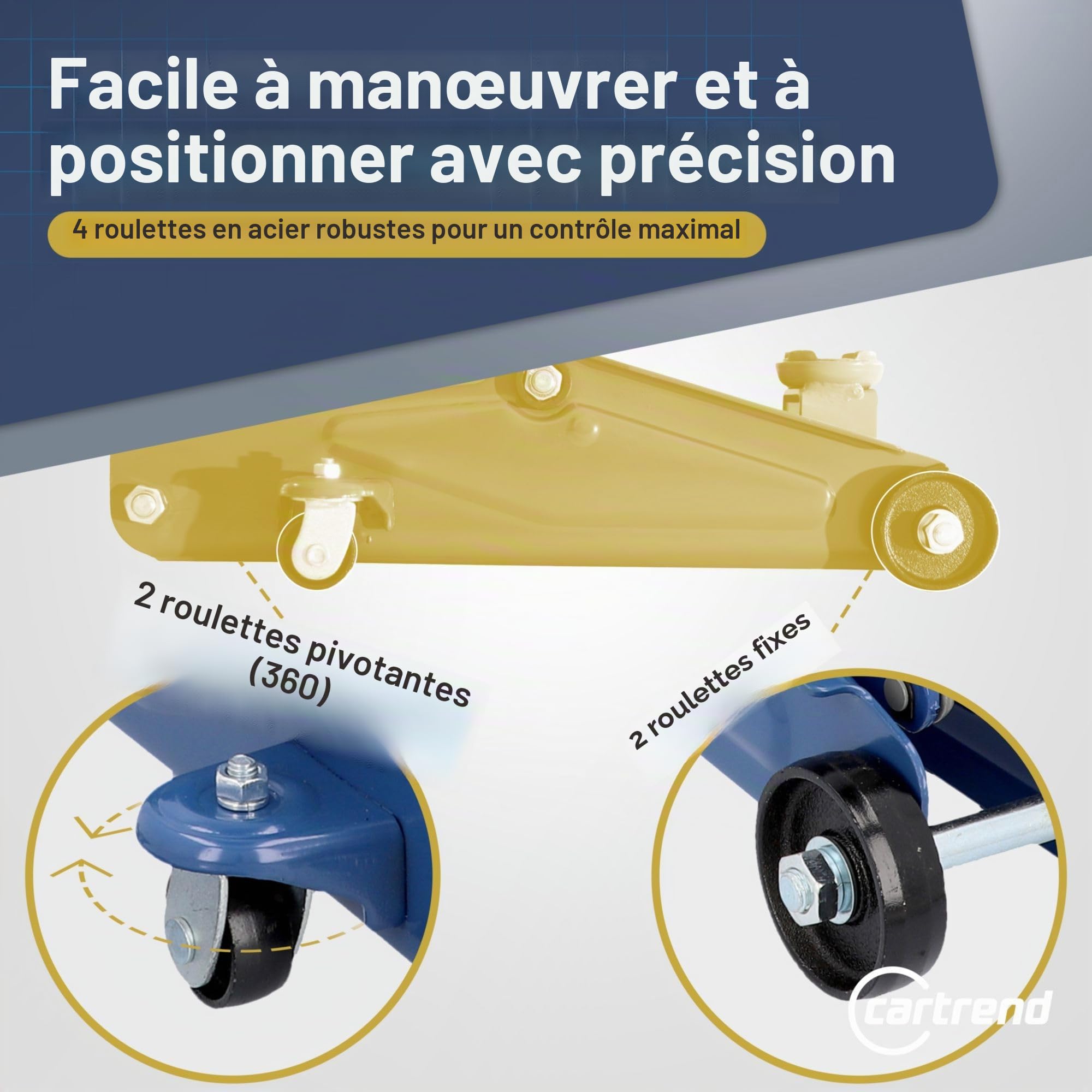 CARTREND 7740014 Cric hydraulique Rouge